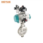 Valvola a farfalla pneumatica a doppio eccentrico ad alte prestazioni